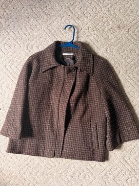 Tweed swing coat